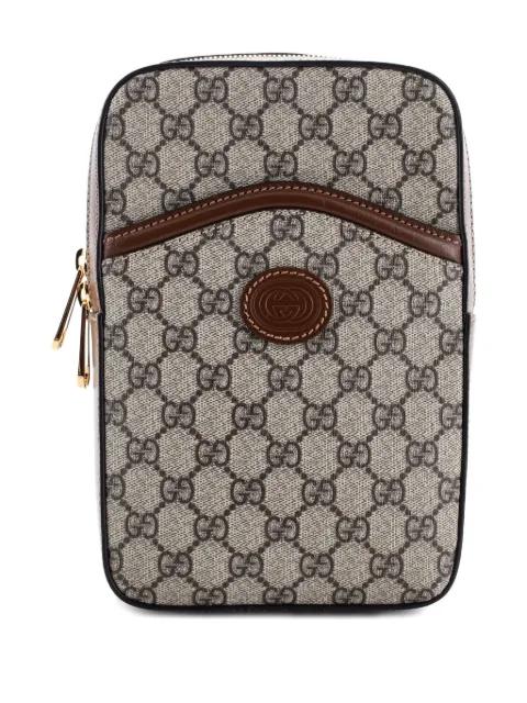 Interlocking G Patch Sling Bag GG Coated Canvas Small crossbody bag by GUCCI Interlocking G Patch Sling Bag GG Coated Canvas Small crossbody bag by GUCCI