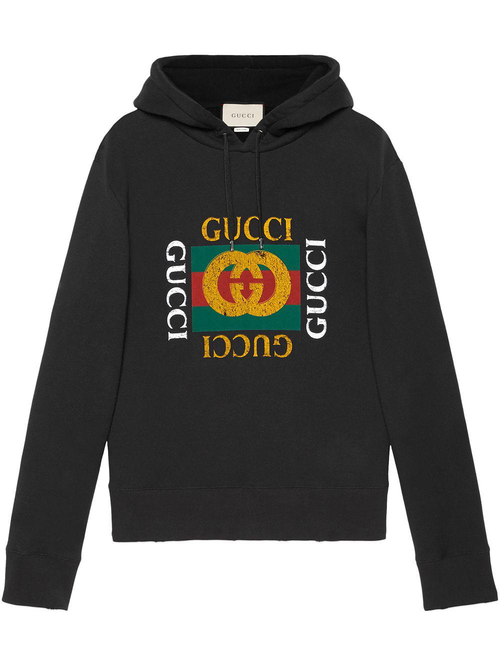 Interlocking-G cotton hoodie by GUCCI