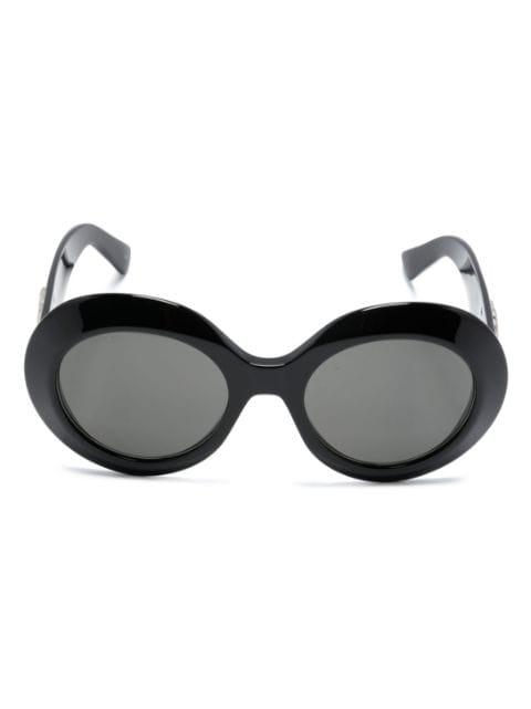 Interlocking G oval-frame sunglasses by GUCCI