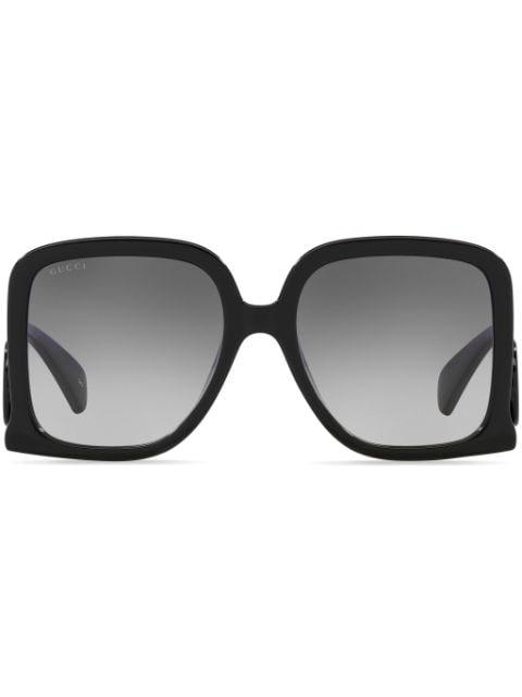Interlocking-G oversize-frame sunglasses by GUCCI