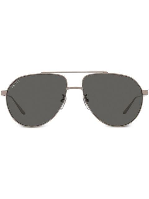 Interlocking G pilot-frame sunglasses by GUCCI