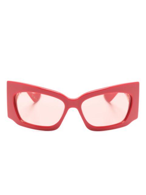 Interlocking G rectangle-frame sunglasses by GUCCI