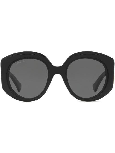 Interlocking-G round-frame sunglasses by GUCCI