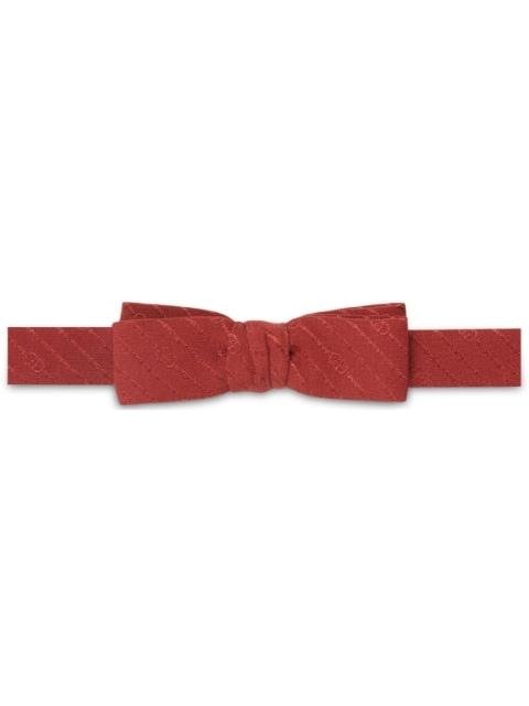 Interlocking G silk bow tie by GUCCI