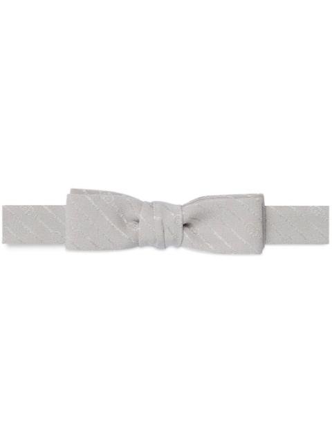Interlocking G silk bow tie by GUCCI