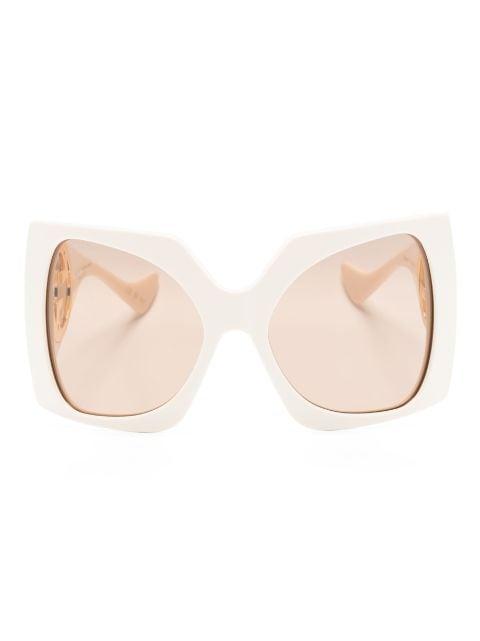 Interlocking G square-frame sunglasses by GUCCI