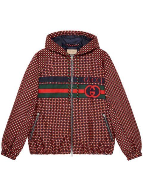 Interlocking GG hoodied jacket by GUCCI