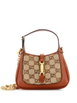 Jackie 1961 Chain Crystal Embellished GG Canvas Mini hobo bag by GUCCI Jackie 1961 Chain Crystal Embellished GG Canvas Mini hobo bag by GUCCI
