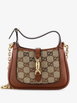 Jackie 1961 Chain Crystal Embellished GG Canvas Mini hobo bag by GUCCI 