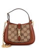 Jackie 1961 Chain Crystal Embellished GG Canvas Mini hobo bag by GUCCI 