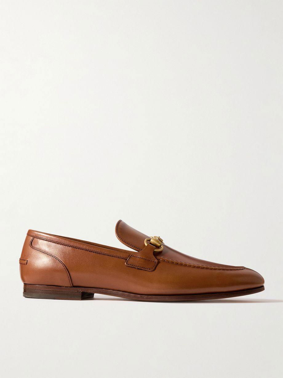 Jordaan Horsebit Leather Loafers by GUCCI