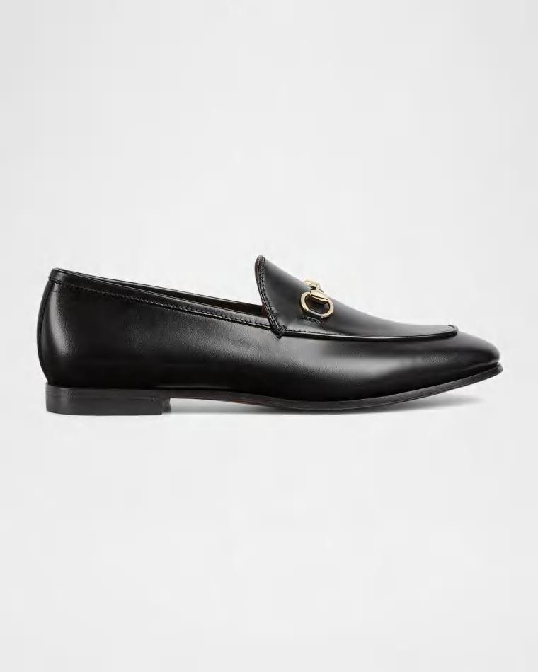 Jordaan Leather Horsebit Loafers by GUCCI