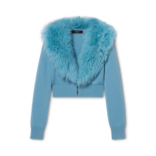 Knit wool cashmere cardigan by GUCCI