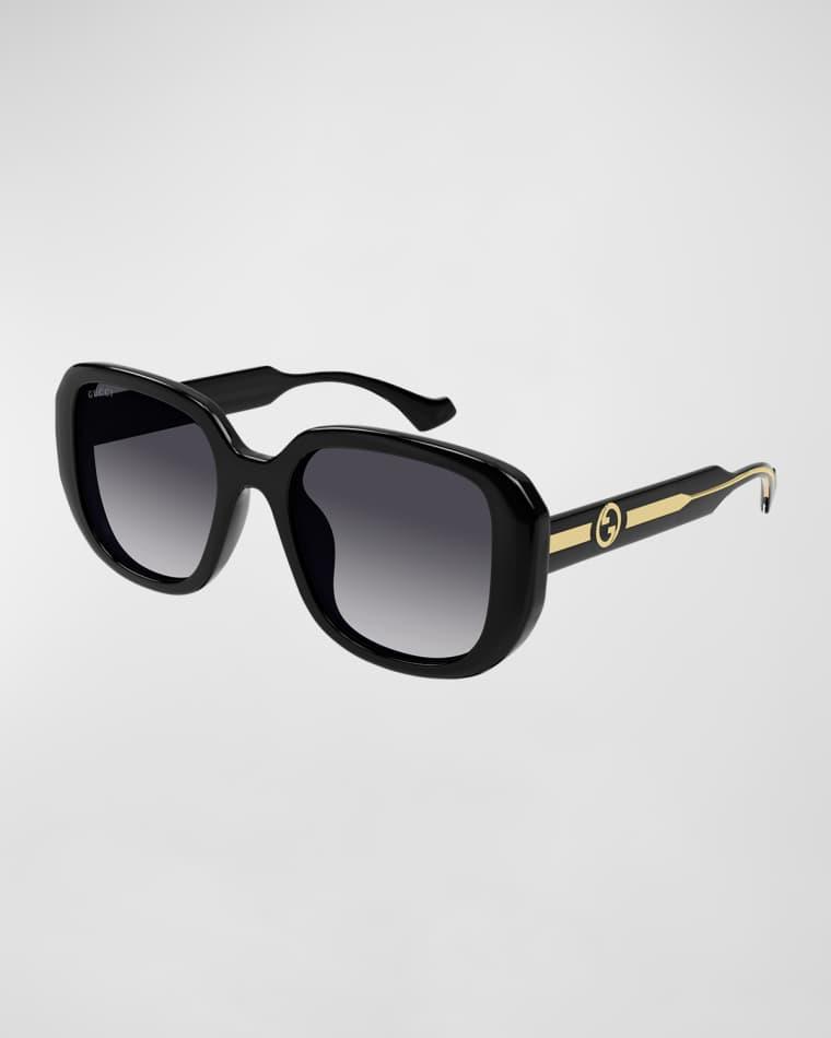 La Piscine Plastic Square Sunglasses by GUCCI