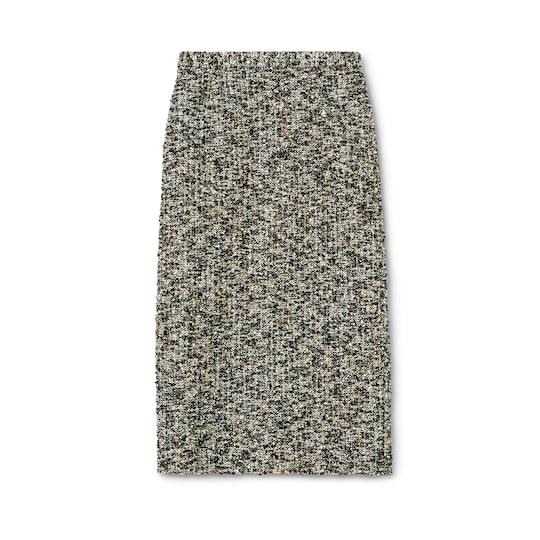 Laminated bouclé fabric skirt by GUCCI