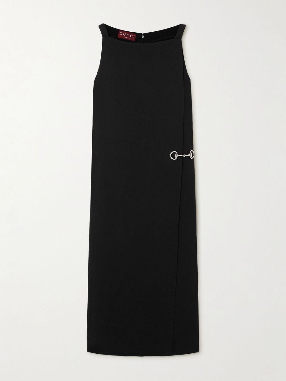 Layered crepe midi dress by GUCCI