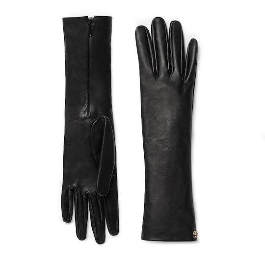 Leather gloves with Double G by GUCCI