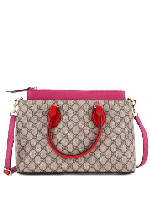 Linea A Convertible GG Coated Canvas and Leather Medium tote bag by GUCCI 