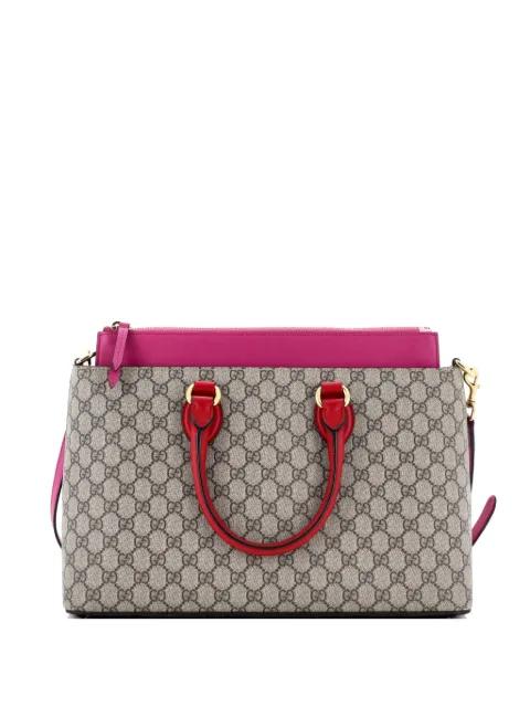 Linea A Convertible GG Coated Canvas and Leather Medium tote bag by GUCCI 