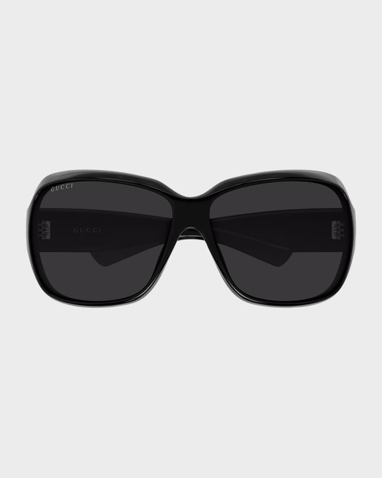 Logo 70mm Square Sunglasses by GUCCI
