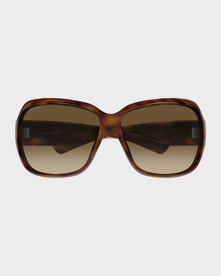 Logo 70mm Square Sunglasses by GUCCI