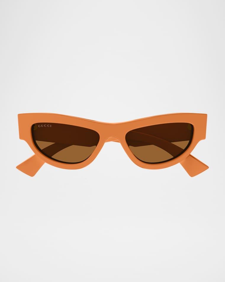 Logo Acetate Cat-Eye Sunglasses by GUCCI