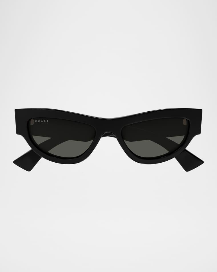 Logo Acetate Cat-Eye Sunglasses by GUCCI
