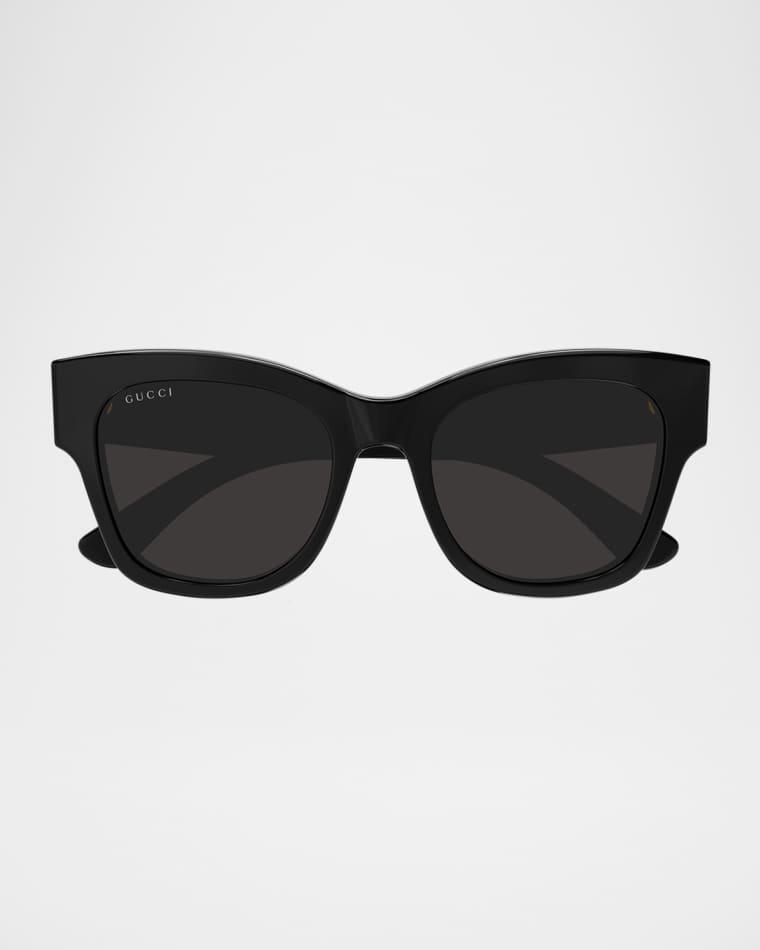 Logo Butterfly Acetate Sunglasses by GUCCI