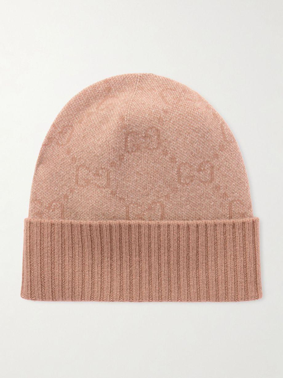 Logo-jacquard cashmere-blend beanie by GUCCI