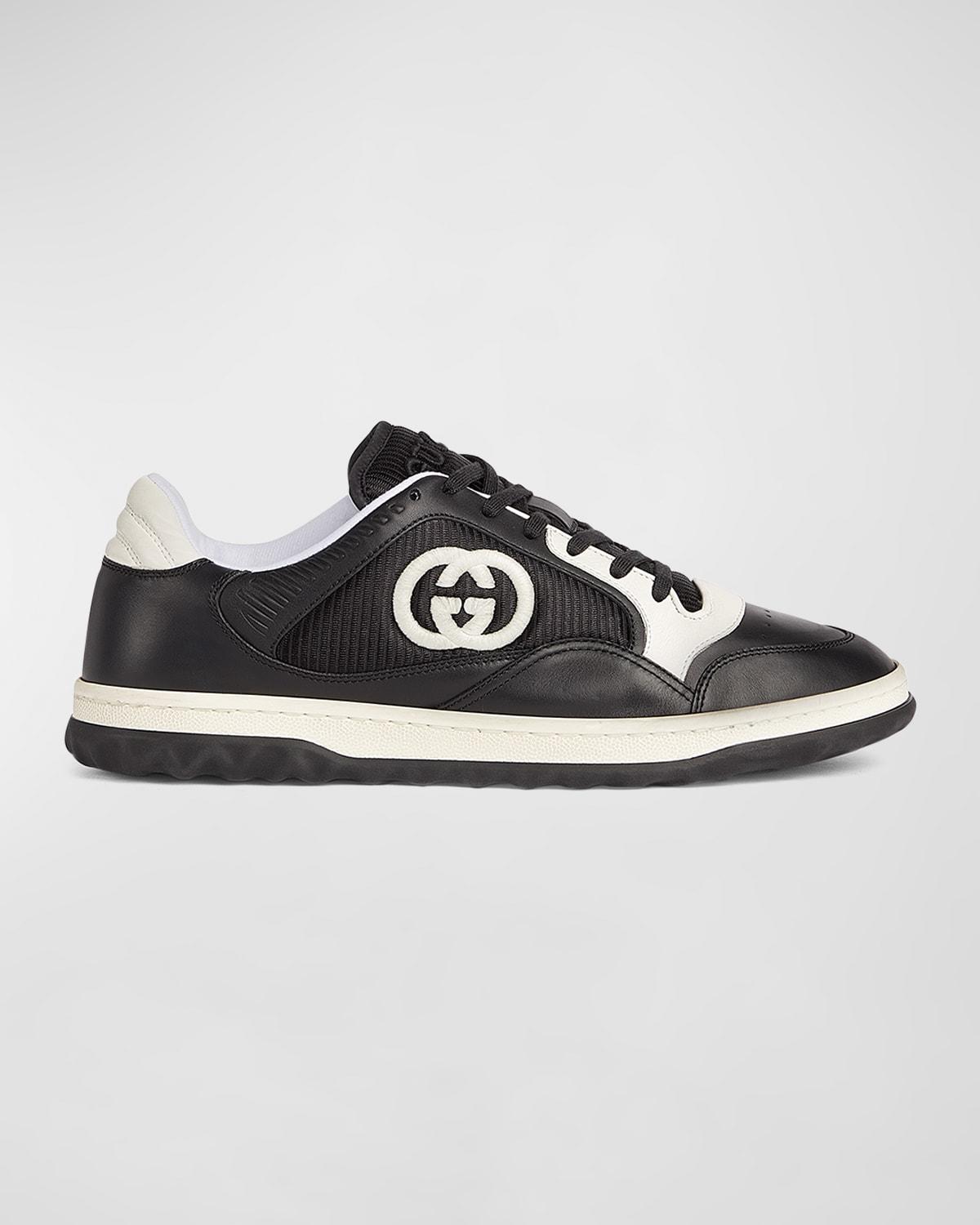 Men's Embroidered GG Low-Top Sneakers by GUCCI