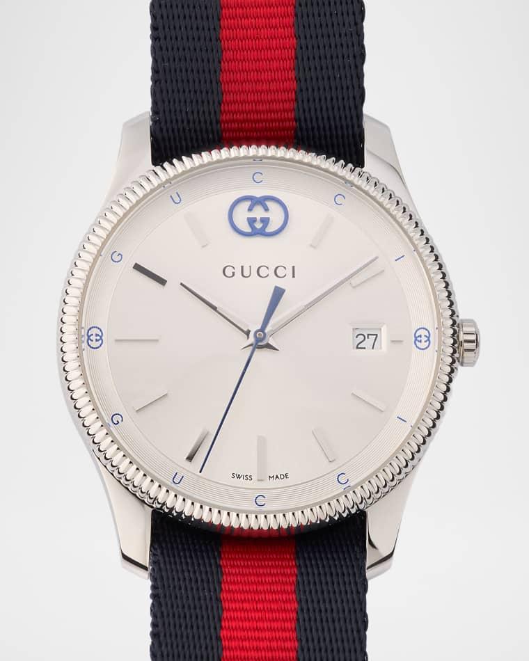 Men's G-Timeless Nylon-Strap Watch, 38mm by GUCCI