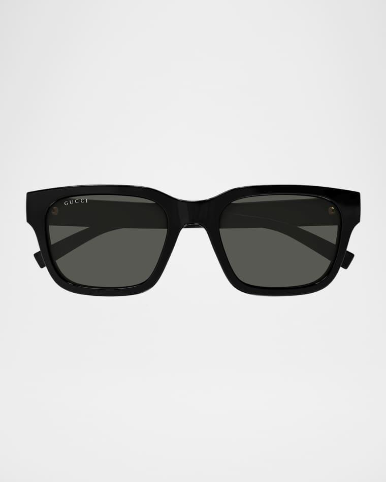 Men's GG1857SM Plastic Square Sunglasses by GUCCI