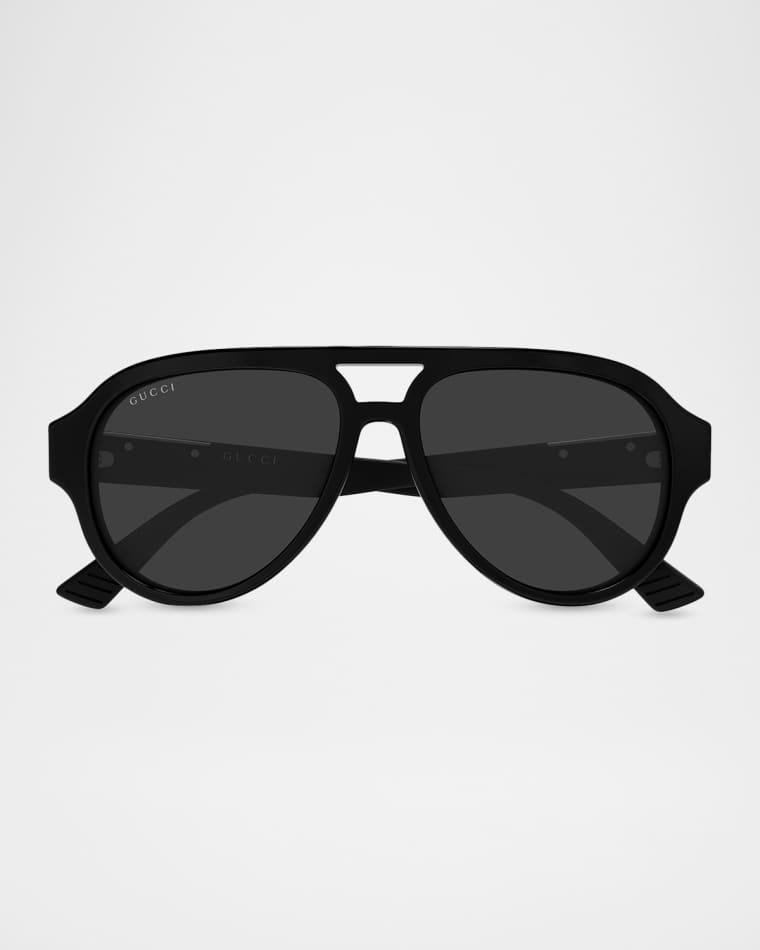 Men's GG2088S-001 Acetate Aviator Sunglasses by GUCCI