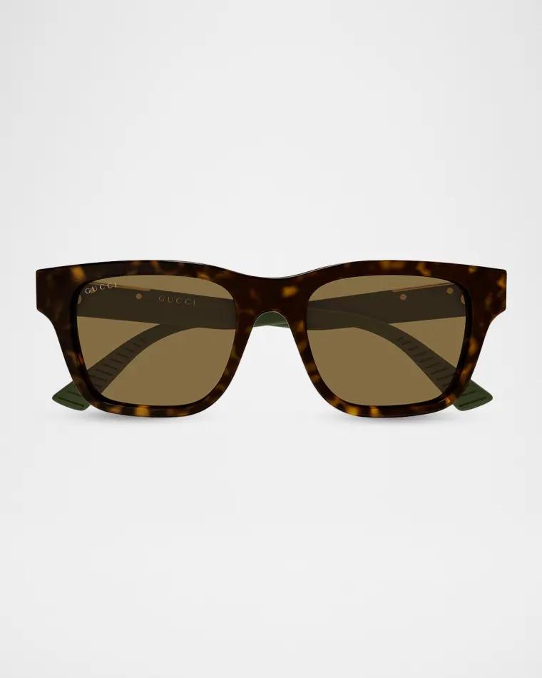 Men's GG2089S-004 Acetate Rectangle Sunglasses by GUCCI
