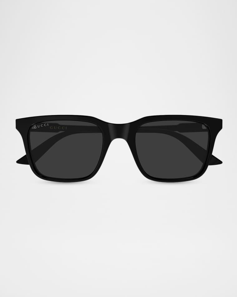 Men's GG2114S-001 Acetate Rectangle Sunglasses by GUCCI
