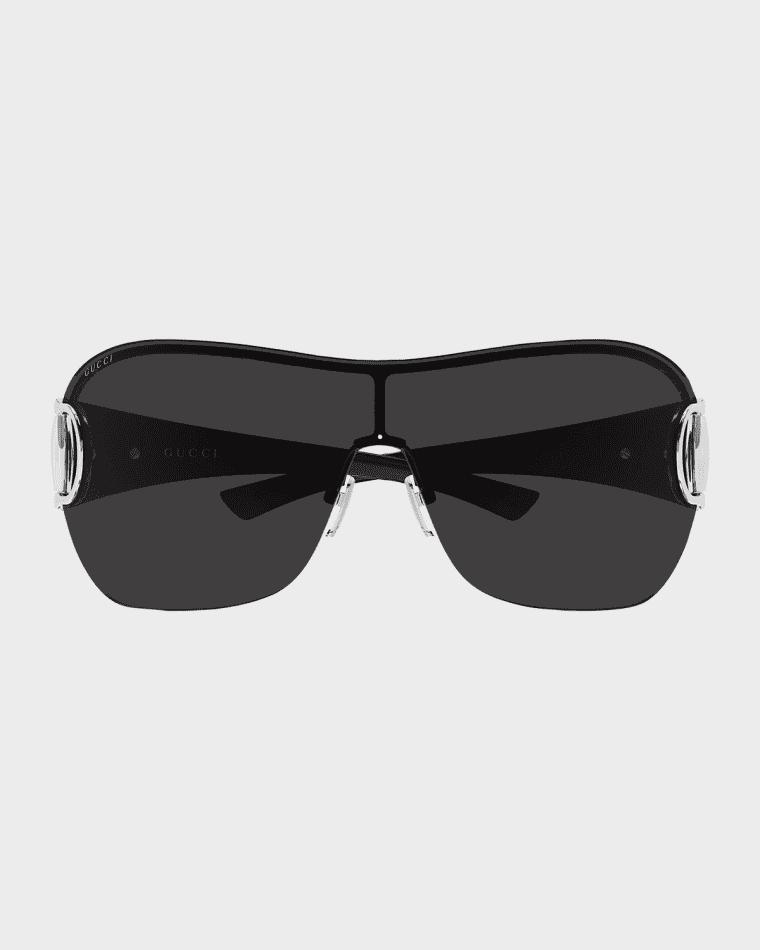 Men's GG2174S-001 Frameless Mask Sunglasses by GUCCI