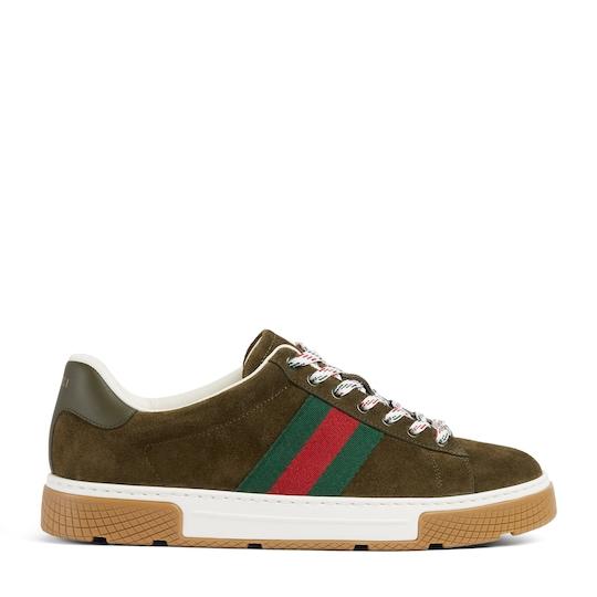 Men's Gucci Ace sneaker with Web by GUCCI