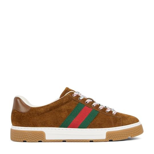 Men's Gucci Ace sneaker with Web by GUCCI