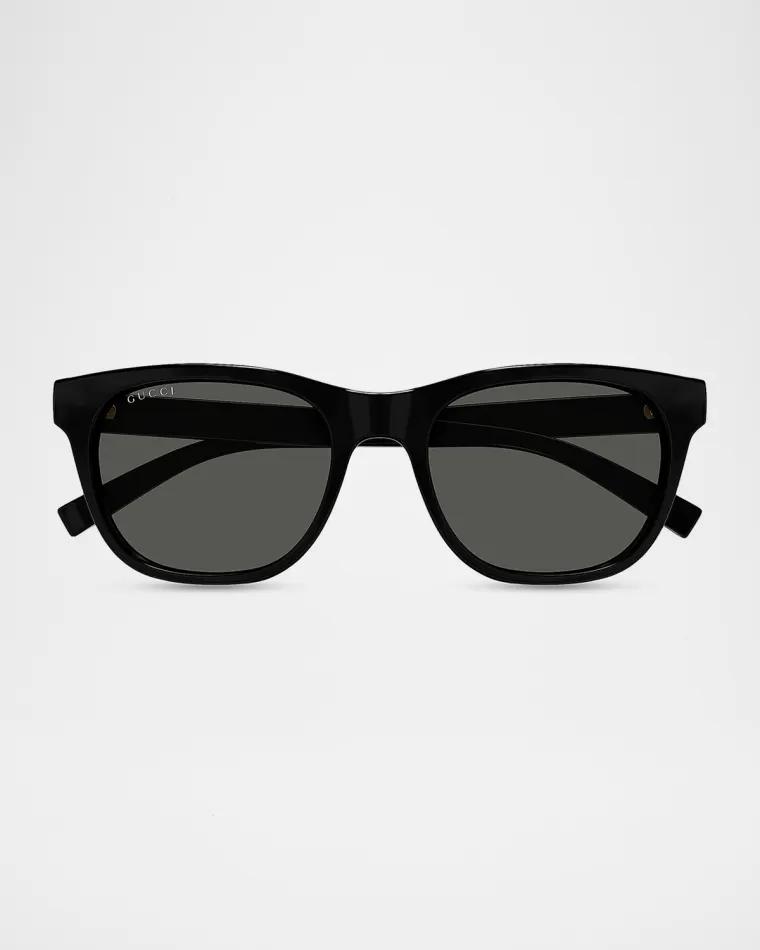 Men's Gucci Lines 54mm Square Acetate Sunglasses by GUCCI