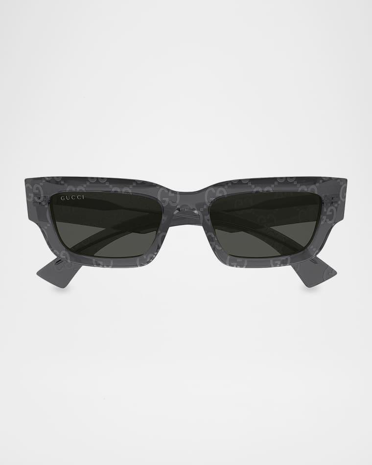 Men's Gucci Miami 52mm Rectangular Plastic Sunglasses by GUCCI