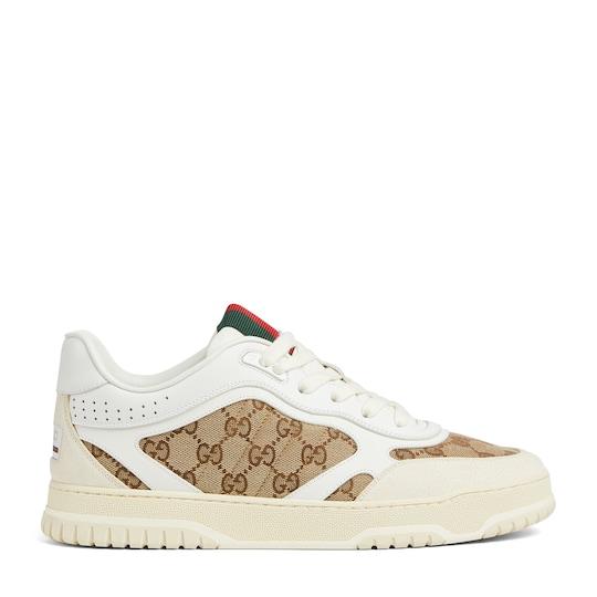 Men's Gucci Re-Web sneaker in Original GG canvas by GUCCI