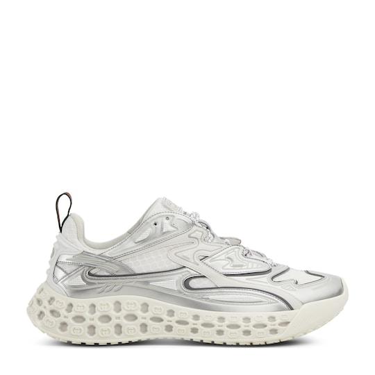 Men's Gucci cub3d sneaker in grey Demetra and mesh by GUCCI