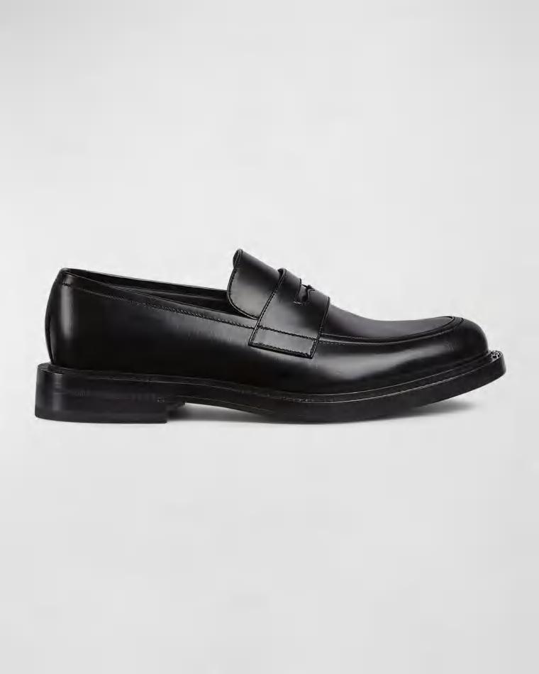 Men's Henry Leather Penny Loafers by GUCCI