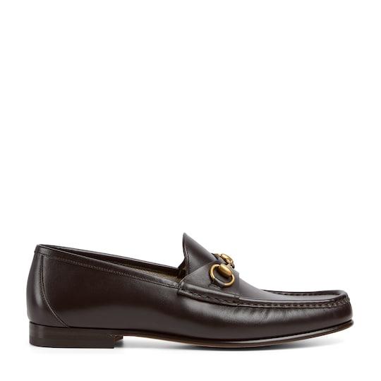 Men's Horsebit 1953 loafer in dark brown leather by GUCCI