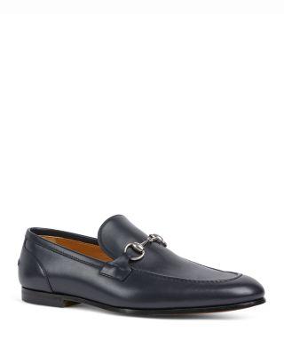 Men's Jordaan Leather Apron Toe Loafers by GUCCI