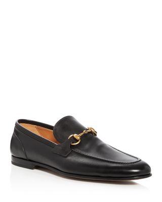 Men's Jordaan Leather Apron Toe Loafers by GUCCI