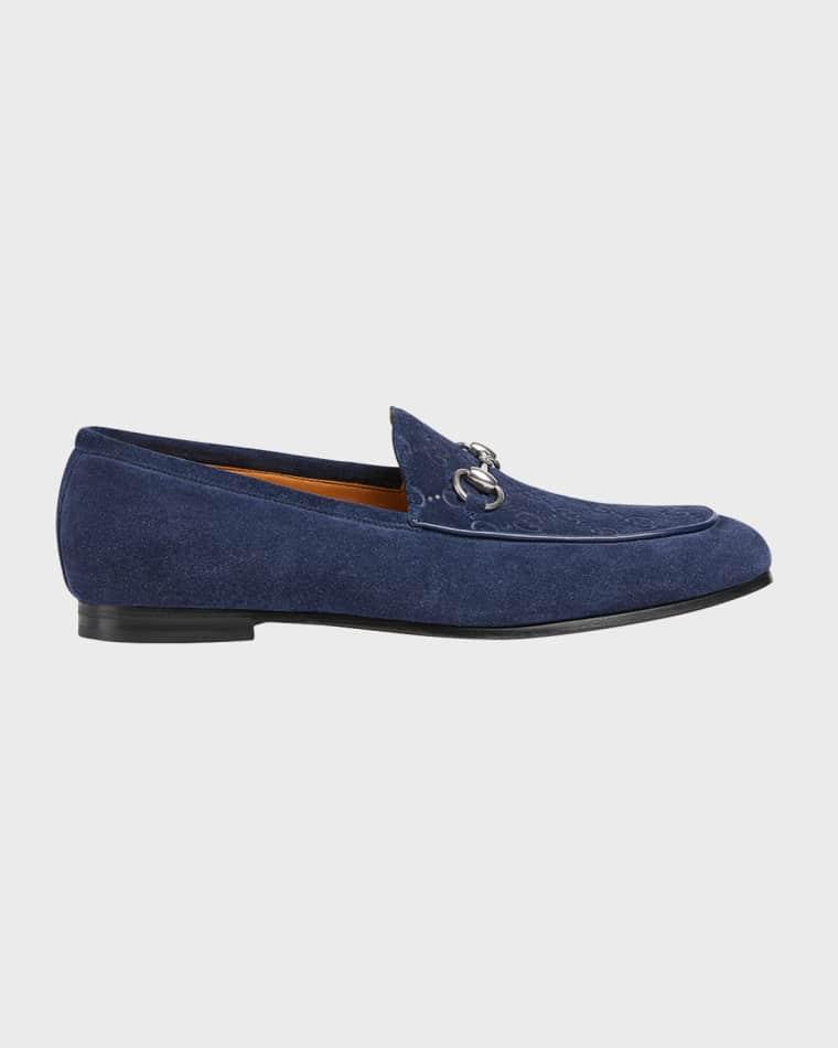 Men's Jordy Guccissima Suede Loafers by GUCCI