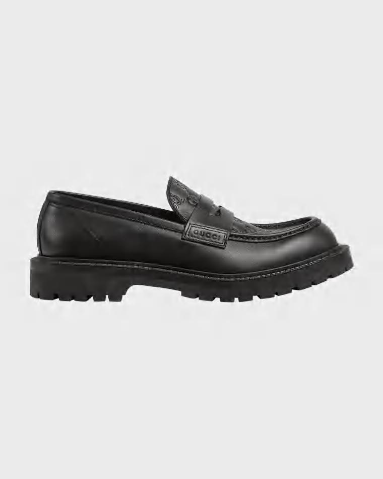 Men's Miart Guccissima Lug Sole Loafers by GUCCI