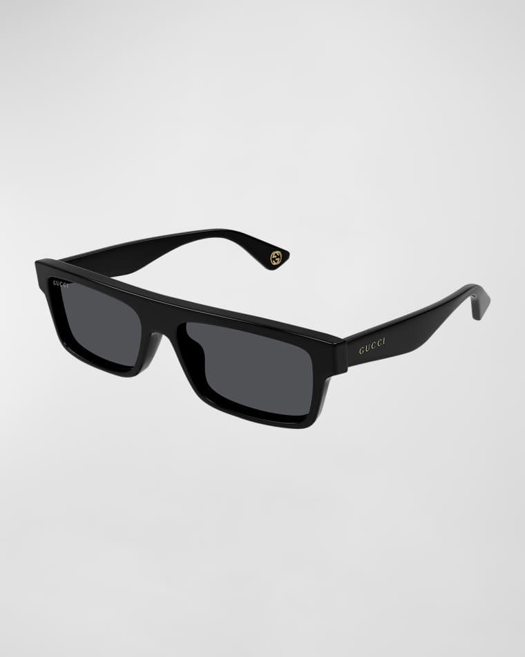 Men's Plastic Rectangle Sunglasses by GUCCI