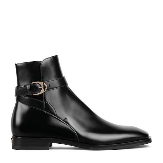 Men's boot with buckle by GUCCI